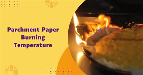 At What Temperature Does Parchment Paper Burn: A Comprehensive Exploration